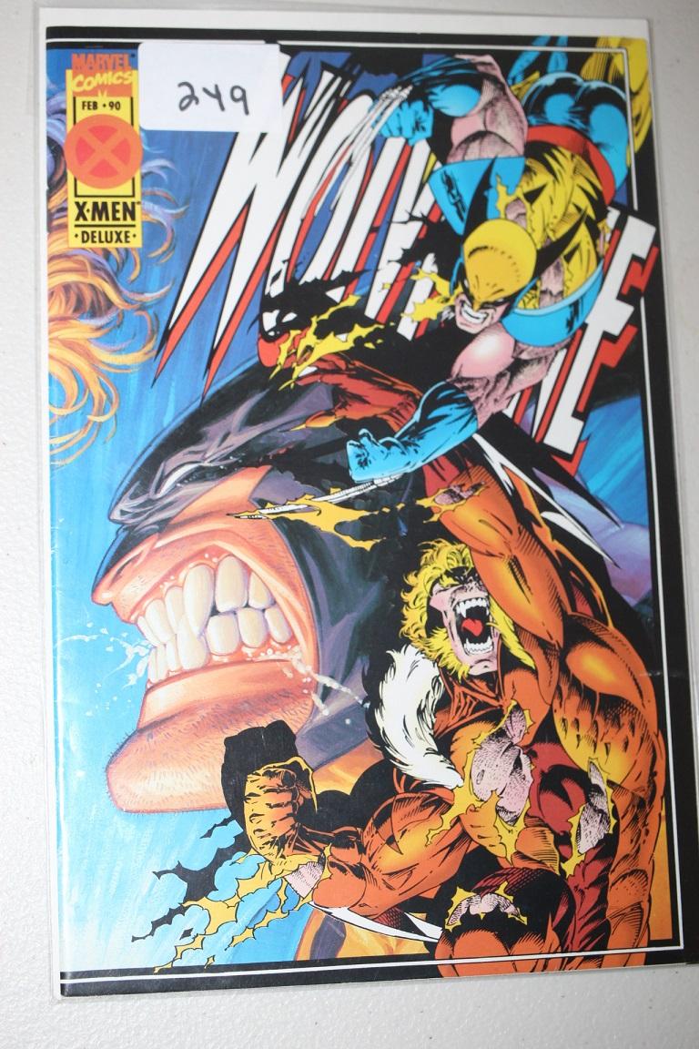 Wolverine Xmen Deluxe Comic Book, Feb. 1990, Marvel Comics, Bagged & Boarded