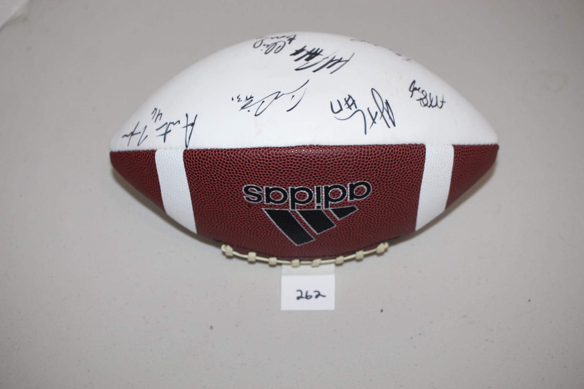 Signed Wisconsin Badgers Football, No COA, Official Size, Adidas