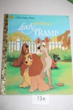 Walt Disney's Lady And The Tramp Childrens Book, A Little Golden Book