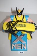 Vintage Wolverine X-Men Telephone, Plastic, 1994, Marvel Entertainment Group, 8 1/4"