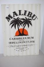 Malibu Rum Tin Sign, 1995, 24" x 17 1/2"