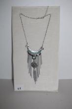 Fringe Necklace, Chain Approx. 18"