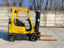 2014 Hyster S50FT 5,000 LB. Forklift, S/N F187V22459L, 189" Lift Height, Solid Cushion Tires,
