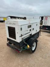 Wacker G25 Diesel Powered Generator, Trailer Mounted, S/N 5668330