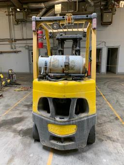 2013 Hyster 5,000 LB. Capacity Forklift, Model S50FT, LPG, 3-Stage Mast, 189" Max. Load Ht., Solid