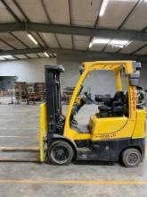 2013 Hyster 5,000 LB. Capacity Forklift, Model S50FT, LPG, 3-Stage Mast, 189" Max. Load Ht., Solid