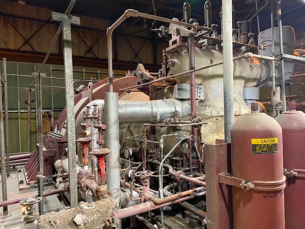 Dresser Rand 63,700 KW Condensing Steam Turbine w/ Generator, S/N 37885, Inlet Steam Conditions