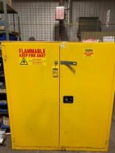 Global Flammable Liquid Storage Cabinet, 59" W x 65" T x 34" D, w/ Contents