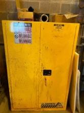 Justrite Flammable Liquid Storage Cabinet & Contents, 43" W x 65" T x 18" D