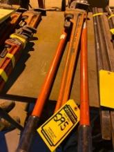 36" Ridgid Pipe Wrench & 48" Bolt Cutters (Located on second floor of the plant)
