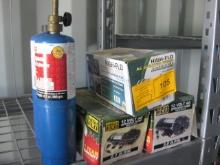 3 12-V Sprayer pumps and Propane Bottles