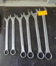 6 Box and open wrenches 1-38" to 2"