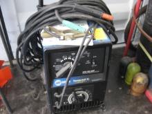 Miller Thunder Bolt XL 150/225 amp Welder with leads and new hood
