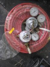 Oxygen & Acetylene cutting torch Hose and gauges