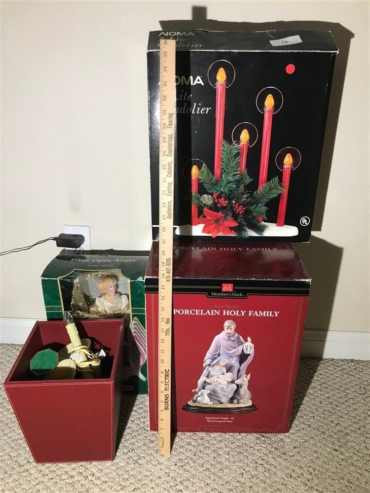 Group Lot Assorted Christmas items Inc. Noma