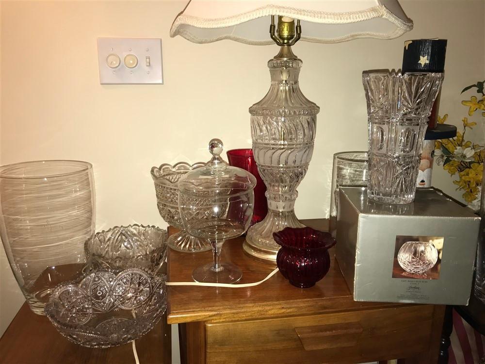 Group Lot of Glass and Crystal items
