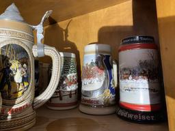 Large lot of assorted Steins