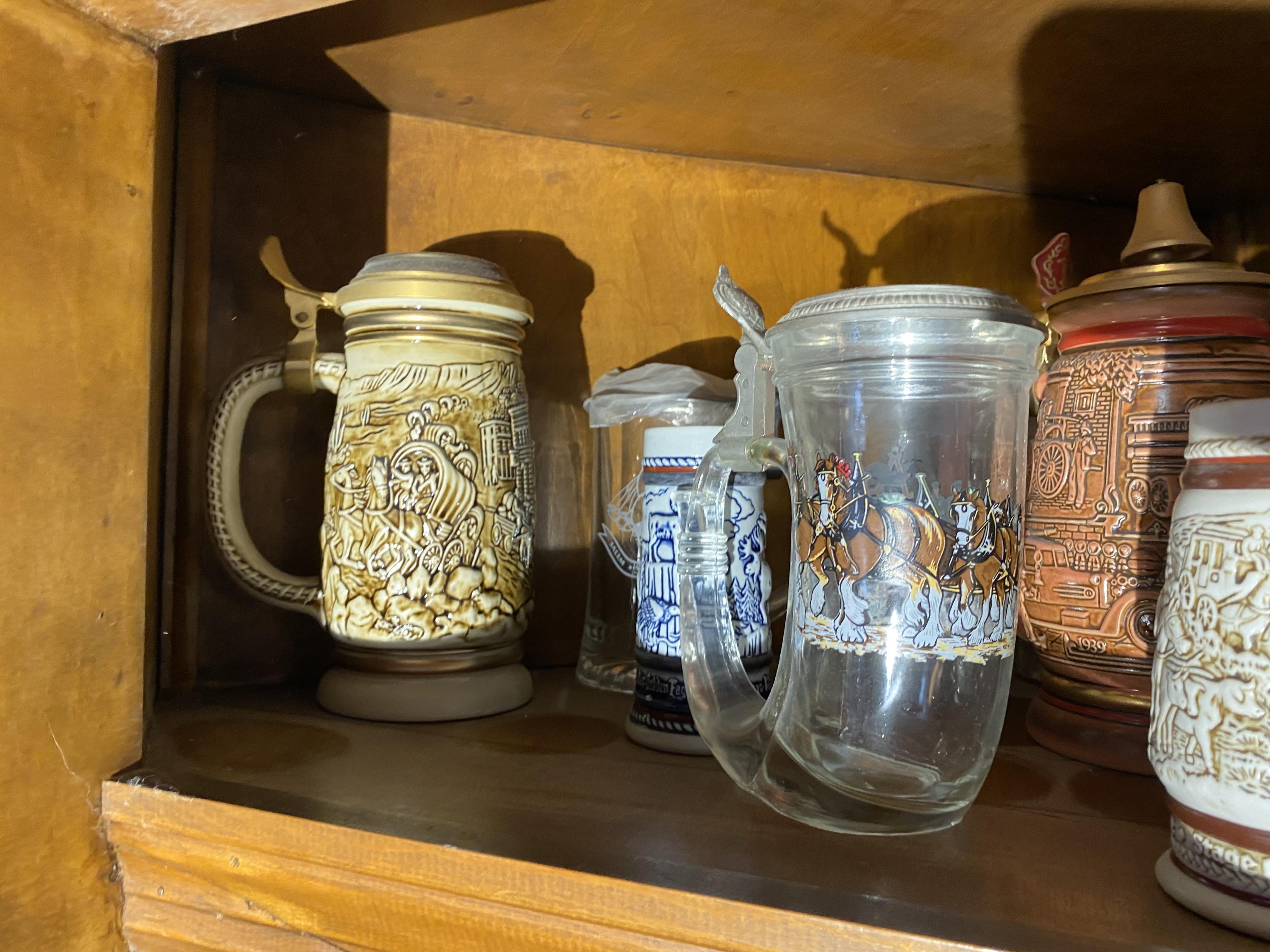 Large lot of assorted Steins