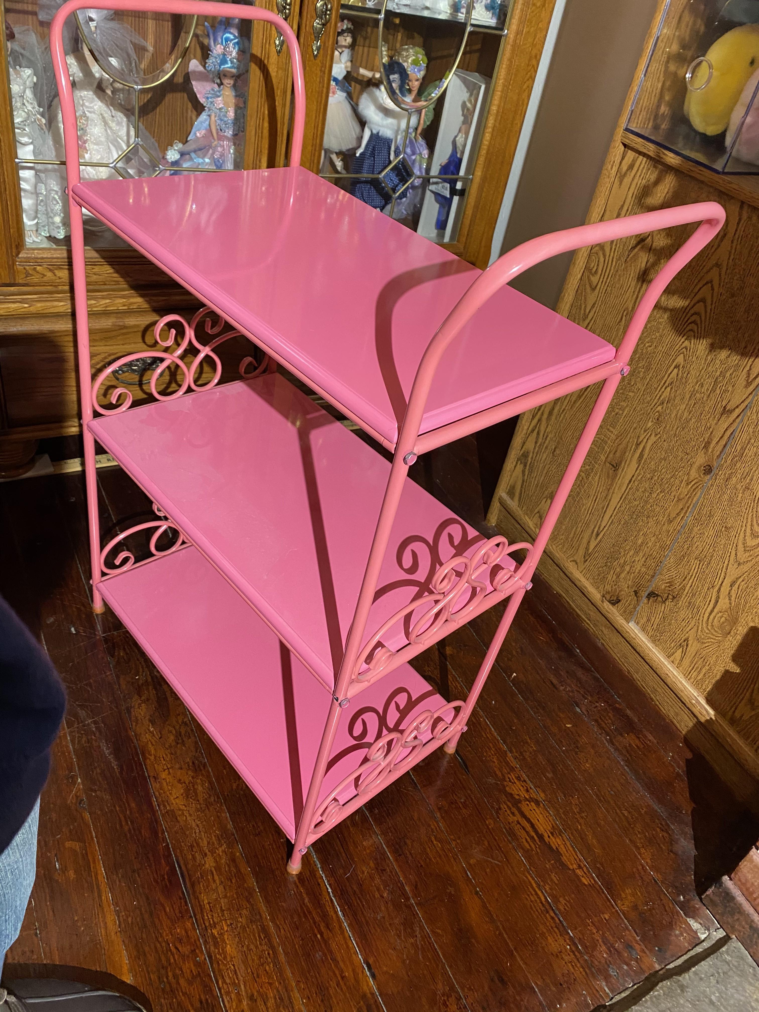 Pink Fancy Metal Shelf