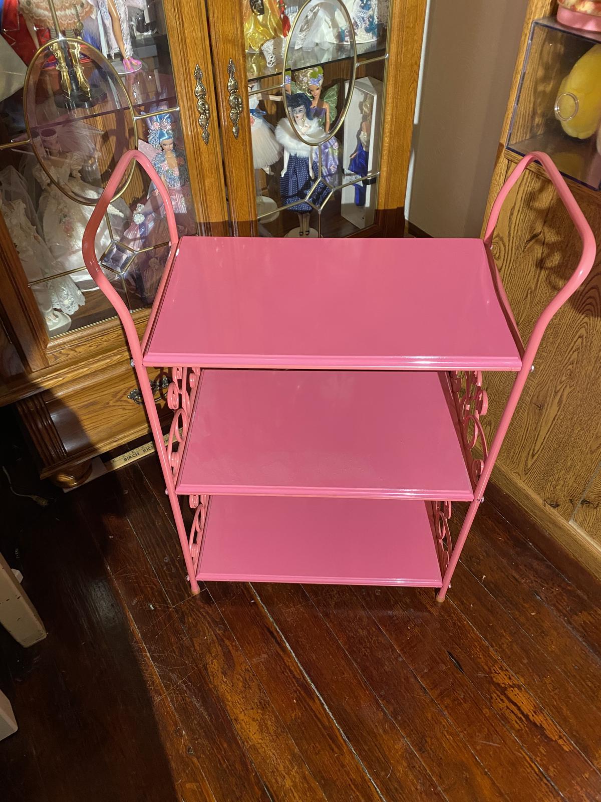 Pink Fancy Metal Shelf