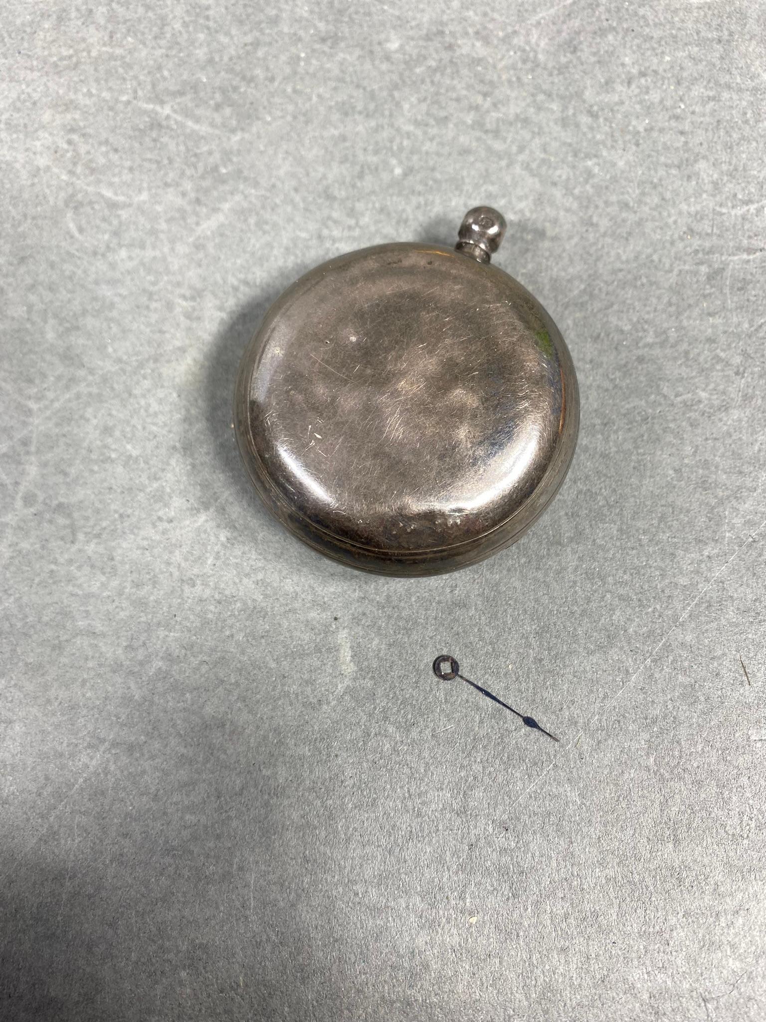 Early Antique Key Wind Pocket Watch Silver Case