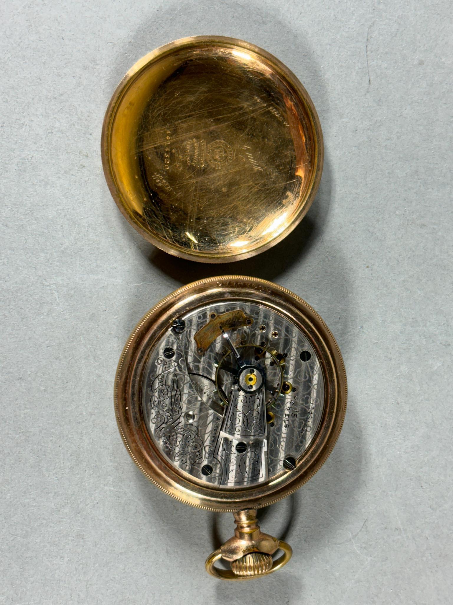 Waltham Gold Filled Pocket Watch 18 Size 15J