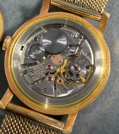 International Watch Co. Swiss Men's Watch 18k Gold Case & Mesh Band