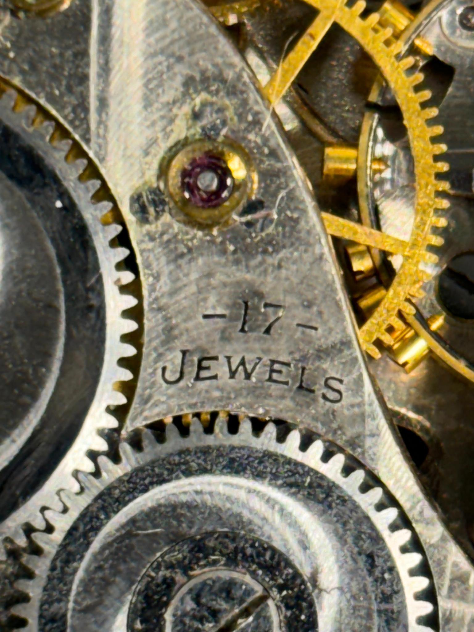 Elgin Gold Filled Pocket Watch 12 size 17 Jewels Runs