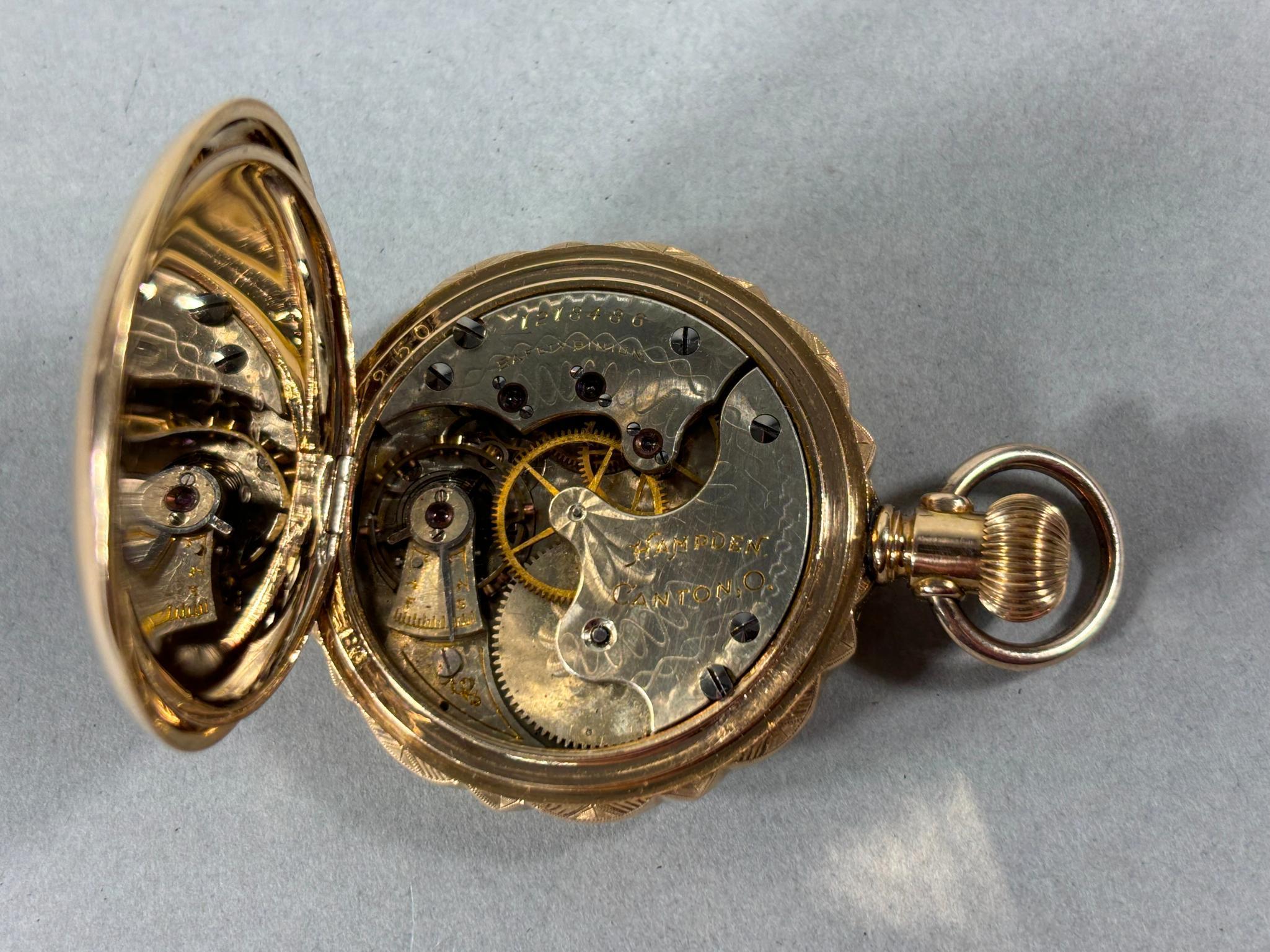 Very Fine Antique Pocket Watch Rose, Yellow, Green Gold, Diamond