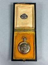 Very Fine Antique Pocket Watch Rose, Yellow, Green Gold, Diamond