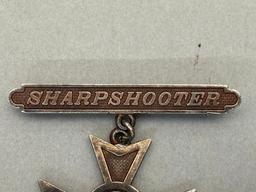 WWI USMC INSCR. SHARPSHOOTER MEDAL HAITI SERVICE