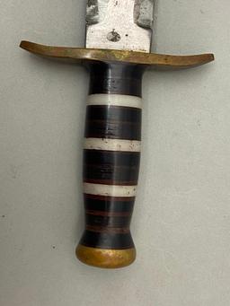 WWII U.S. THEATER MADE FIGHTING KNIFE - BOWIE 16"