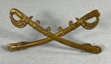 INDIAN WARS CAVALRY INSIGNIA W/ LOOP ATTACHMENTS