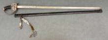 IMPERIAL- WWI PRUSSIAN SWORD ETCHED 7TH UHLAN REGIMENT WWI