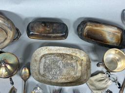 Large Group Lot of Assorted Silver Plate Items