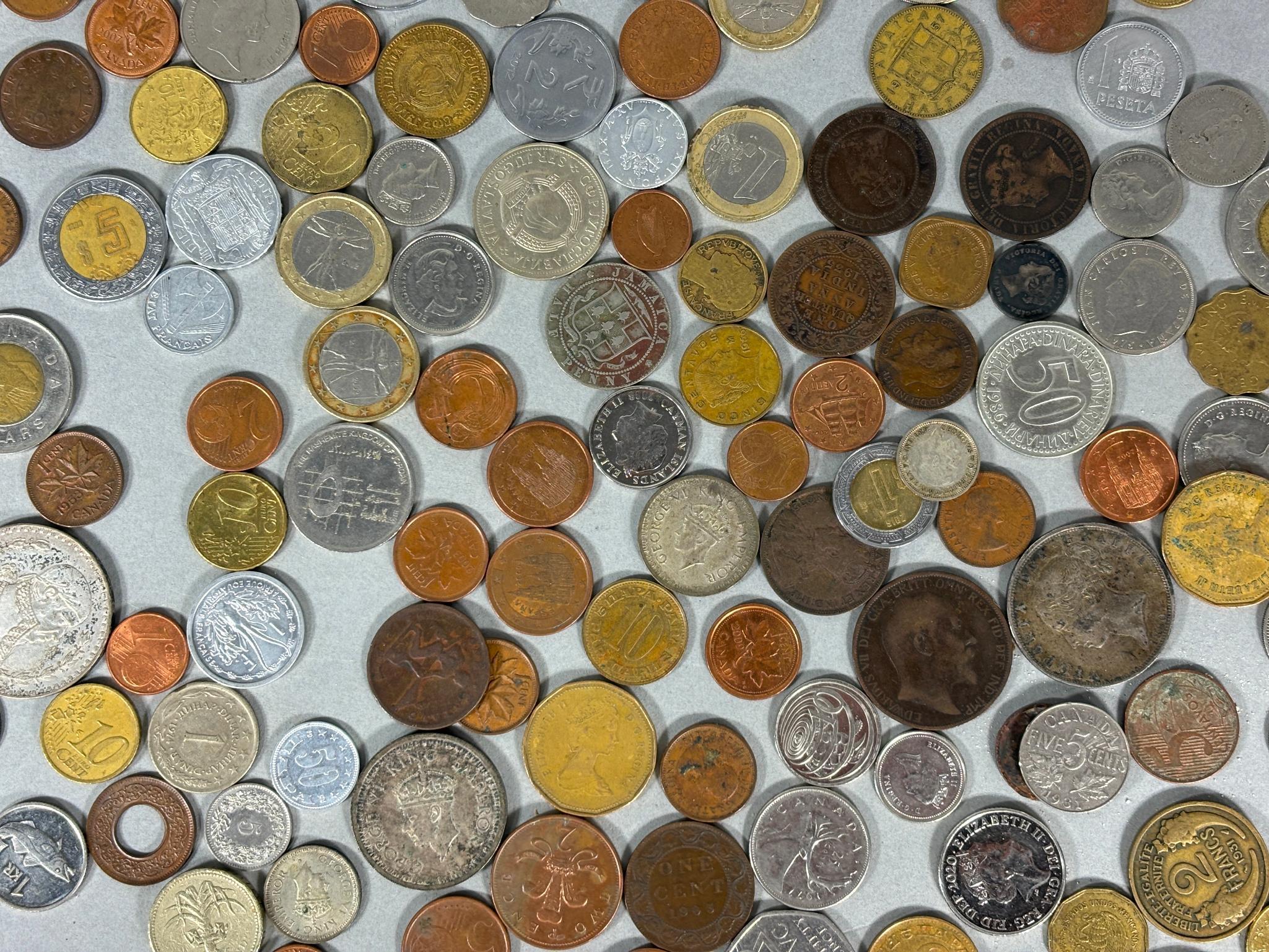 Large Lot of Foreign Coins including Silver