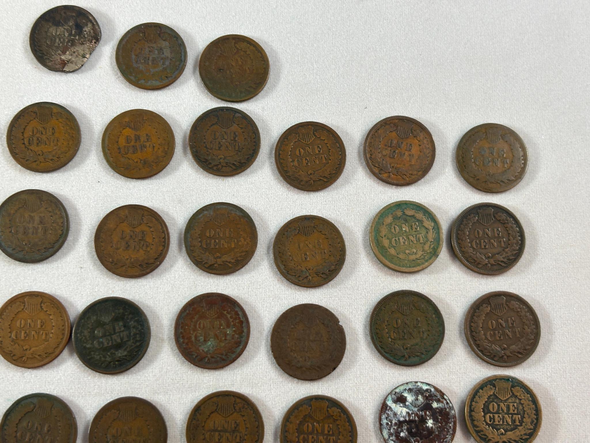 Large Lot of Indian Head Pennies including Key Dates