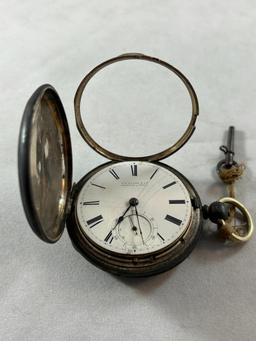 1853 Sterling Silver Hallmarked Pocket Watch Memphis Tennessee