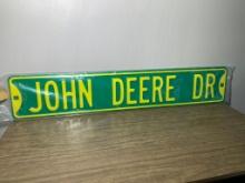 John Deere Dr Embossed Sign