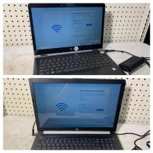 2 HP Laptops with Power Cords