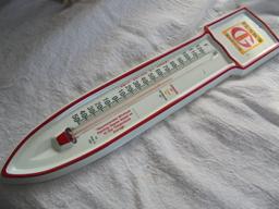 NEW OLD STOCK "FUNKS HYBRIDS" SEED CORN ADVERTISING THERMOMETER-NICE