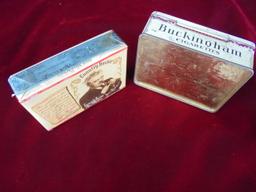 TWO VINTAGE TOBACCO ITEMS-ONE TIN AND ONE FACTORY SEALED PACKAGE