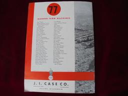 1930'S J.I CASE TRACTOR ADVERTISING BOOKLET-QUITE NICE