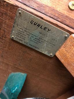 W&L.E. Gurley Level with box and tripod