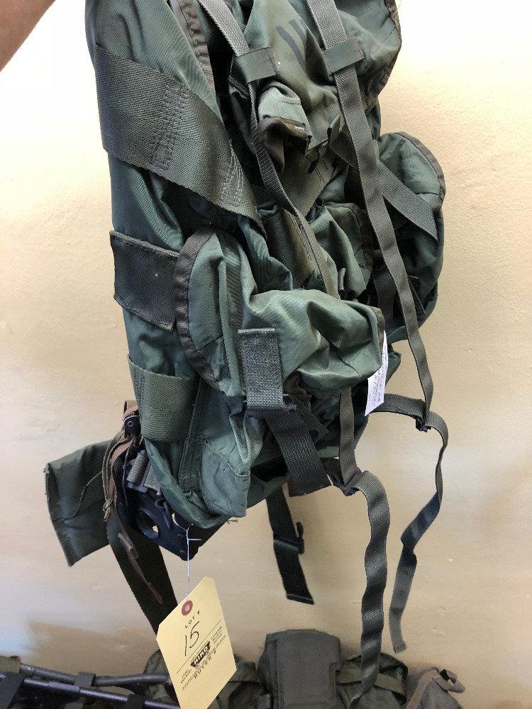 Marine combat tent, Backpacks