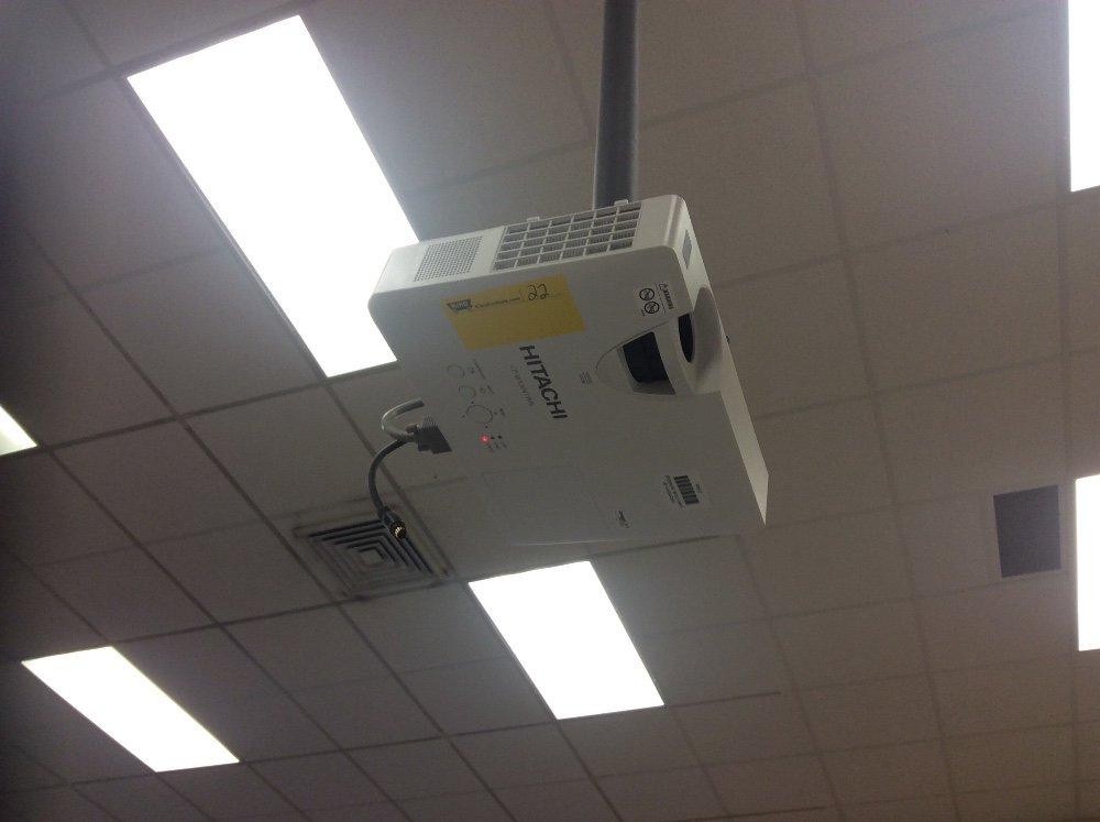 SmartBoard and overhead projector