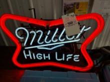 Miller highlife, neon sign and (Natural Lite Neon, not working)