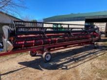 Case IH 1020 20 ft. grain head, updated knife, with header cart