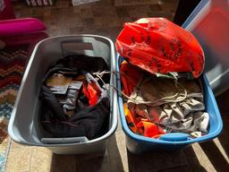 (2) Totes of Hunting Clothes and Equipment