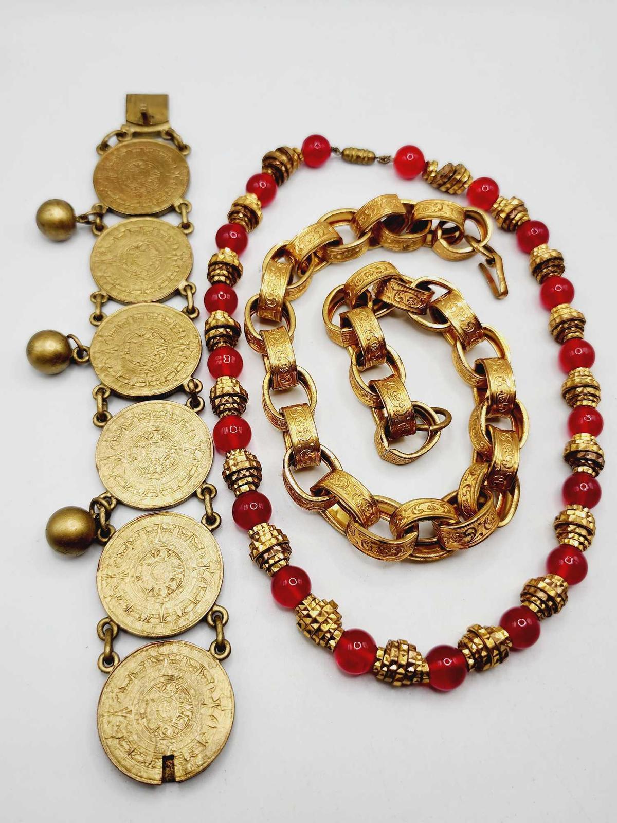 Vintage necklaces & Bracelet, costume